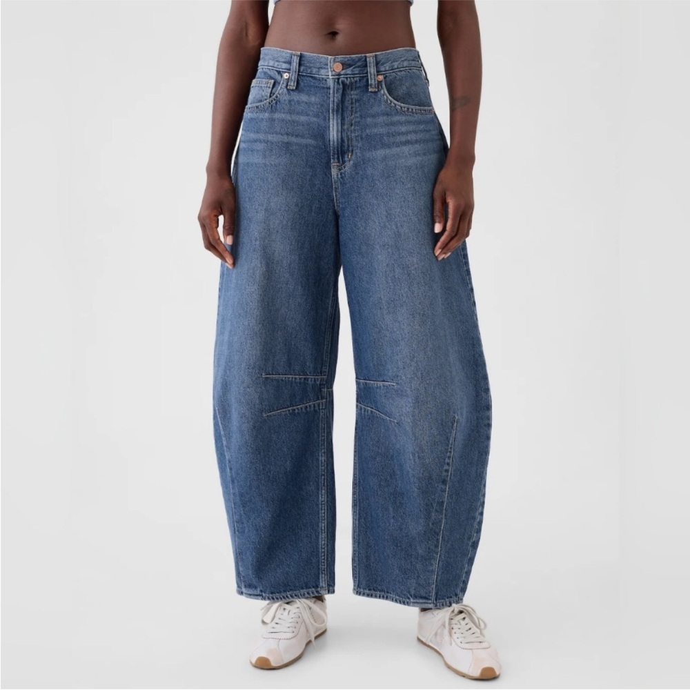 GAP Denim Flare Wide-Leg Jeans in Blue
